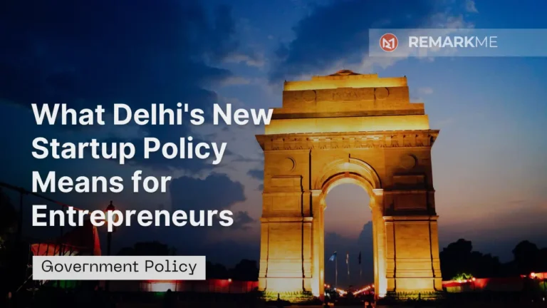 Delhi's ₹400 Crore Startup Policy Opens New Opportunities for Founders