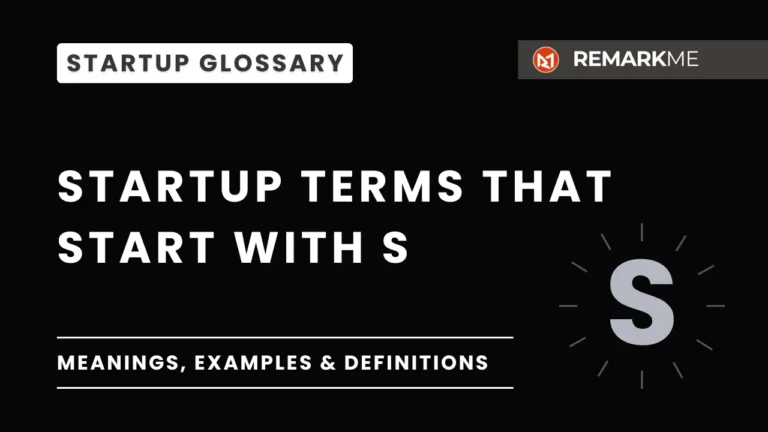 Startup Glossary S